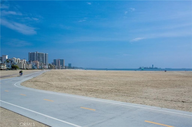 property view of water with a city view