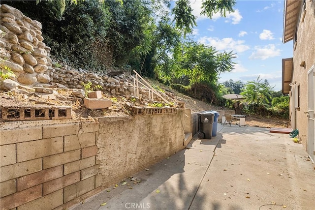 exterior space with a patio area