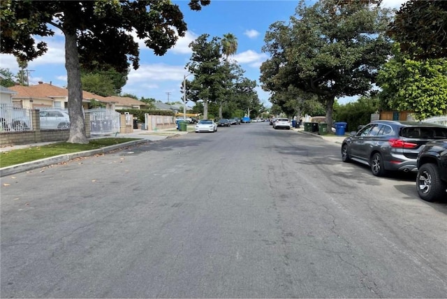 view of road