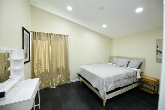 9452 Larrabee Ave, San Diego, CA 92123 - bedroom featuring vaulted ceiling and recessed lighting
