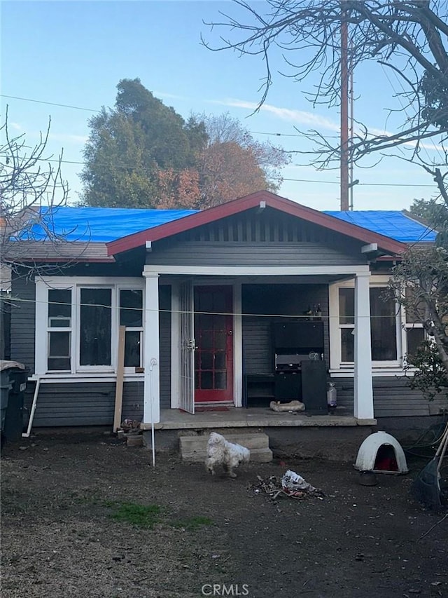 view of back of property