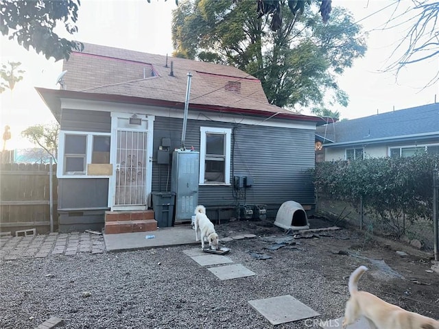 view of rear view of property