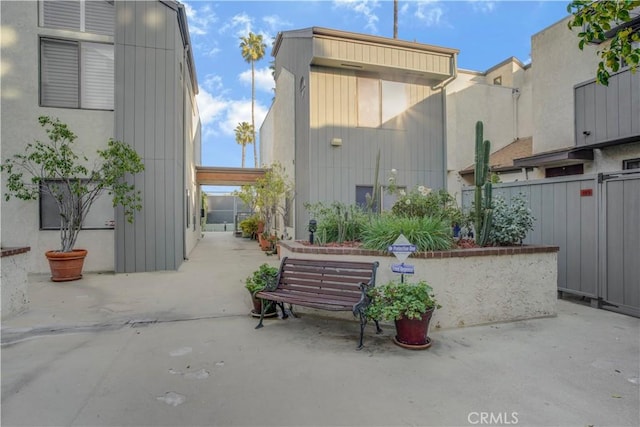 view of patio / terrace with fence