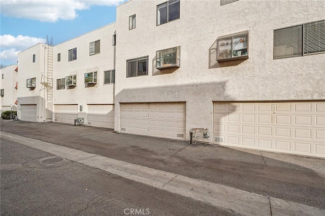 view of property with a garage