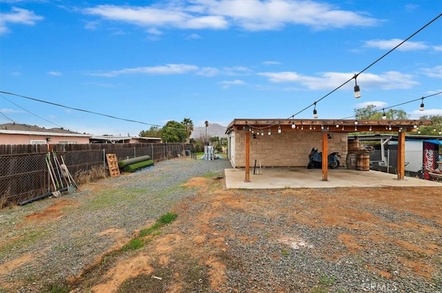 view of yard featuring a patio area