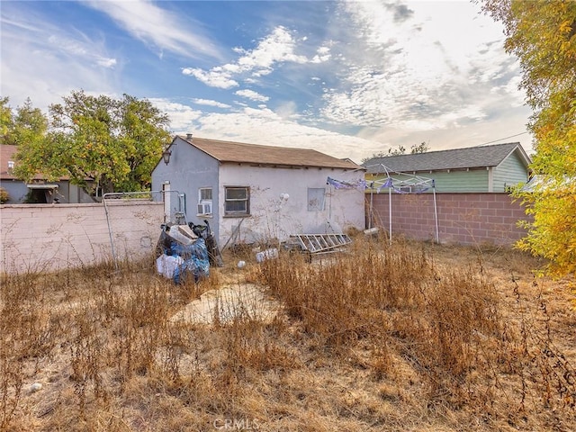 view of back of property