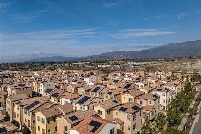 aerial view featuring a mountain view