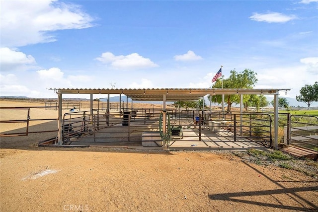 41700 Jojoba Hills Cir, Aguanga, CA 92536 - view of stable with a rural view