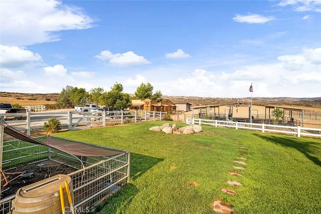 41700 Jojoba Hills Cir, Aguanga, CA 92536 - view of yard with a rural view
