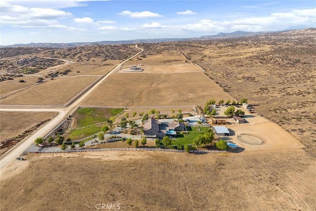 41700 Jojoba Hills Cir, Aguanga, CA 92536 - bird's eye view featuring a mountain view