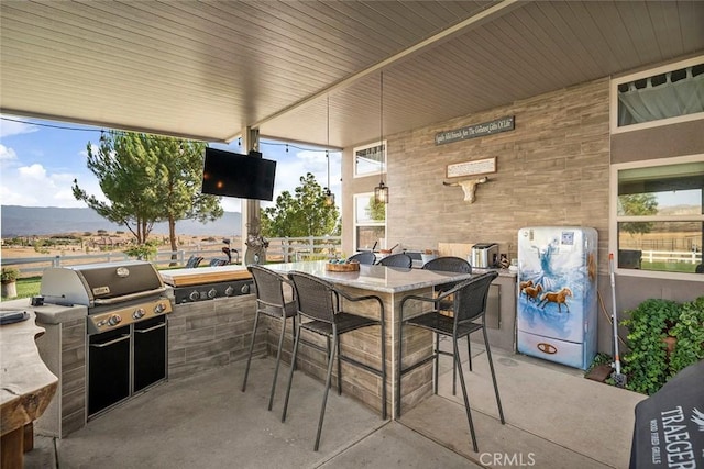 41700 Jojoba Hills Cir, Aguanga, CA 92536 - view of patio featuring area for grilling and an outdoor bar