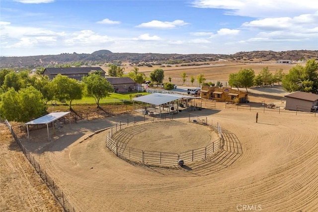 41700 Jojoba Hills Cir, Aguanga, CA 92536 - birds eye view of property with a mountain view