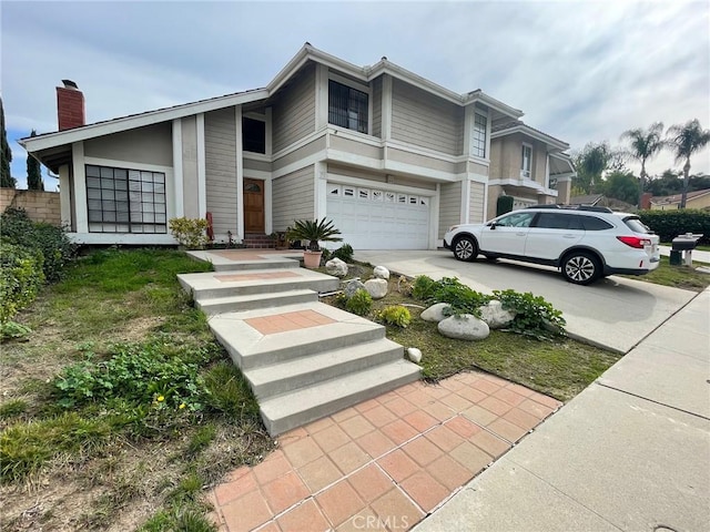 view of front of house featuring a garage