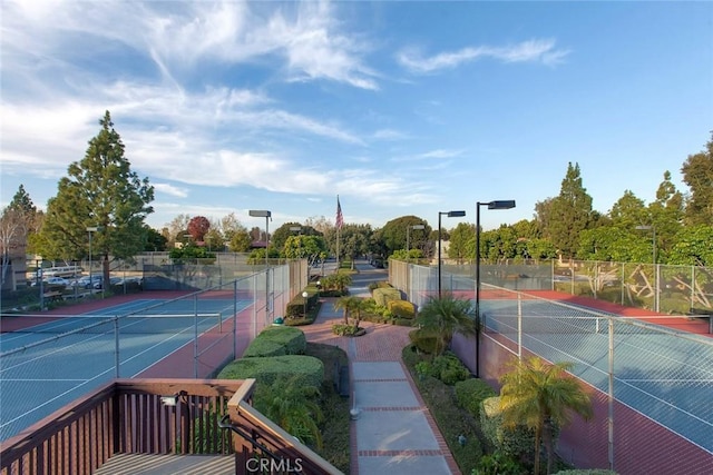 view of sport court