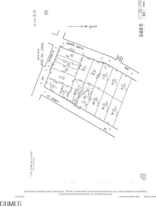 2755 Saint James Pl, Altadena CA, 91001 land for sale