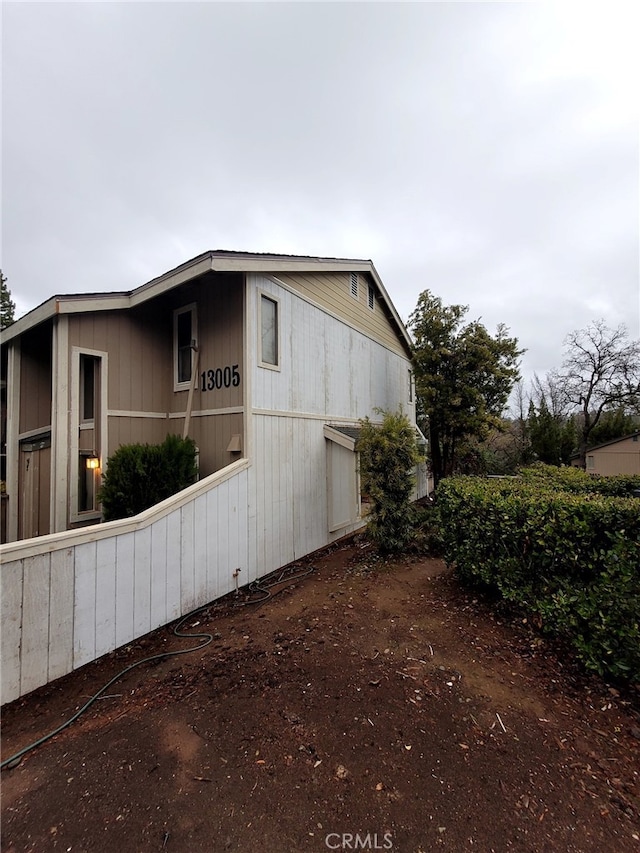 view of side of property