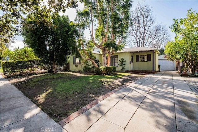 ranch-style home with a garage