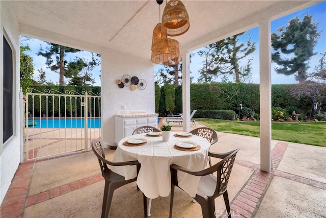 view of patio / terrace with outdoor dining space
