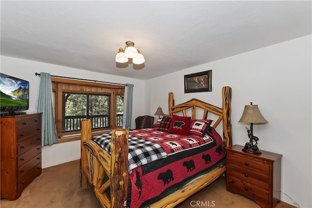 bedroom with carpet flooring