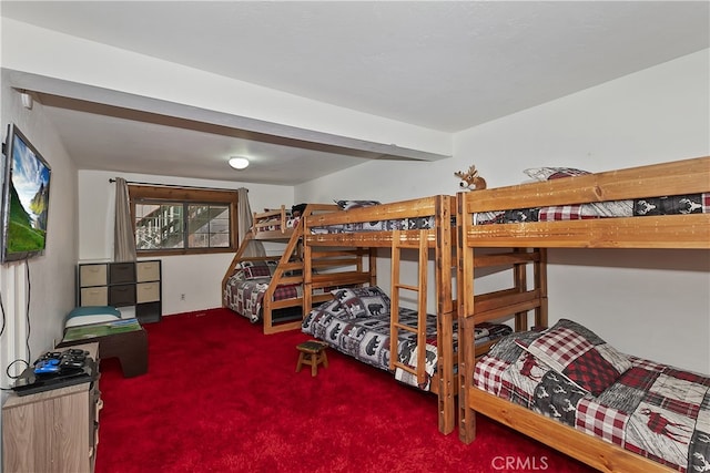 bedroom featuring carpet