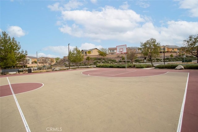 view of basketball court