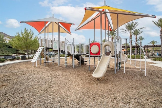 view of jungle gym