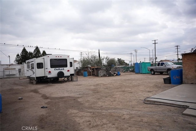 view of parking / parking lot