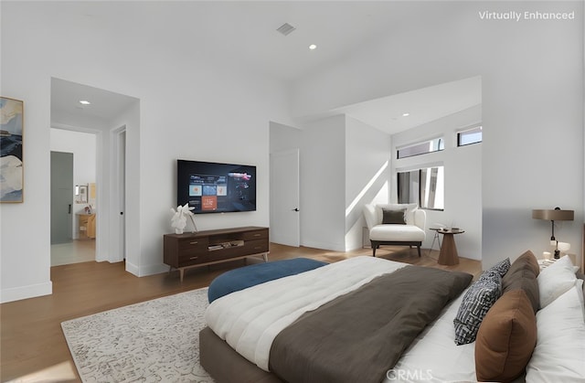 2319 Huntington Ln Unit A, Redondo Beach, CA 90278 - bedroom featuring wood finished floors and recessed lighting