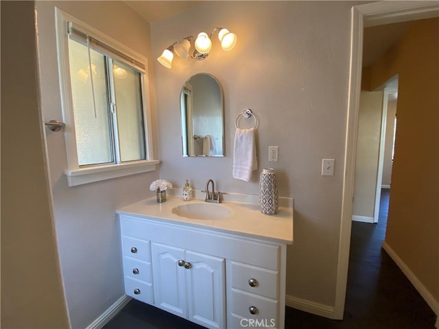 bathroom featuring vanity