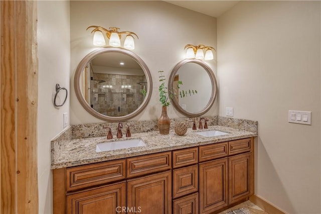 43625 Wolf Rd, Big Bear Lake, CA 92315 - bathroom featuring vanity and a shower