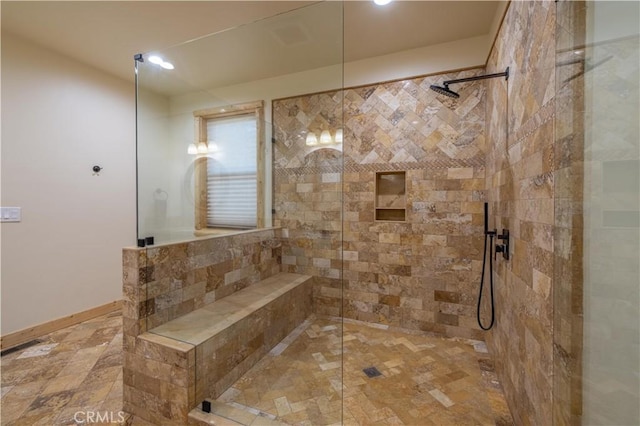 43625 Wolf Rd, Big Bear Lake, CA 92315 - bathroom featuring tiled shower