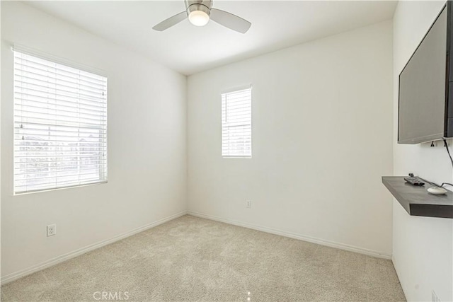 22059 Barrington Way, Saugus, CA 91350 - unfurnished bedroom with light carpet and ceiling fan