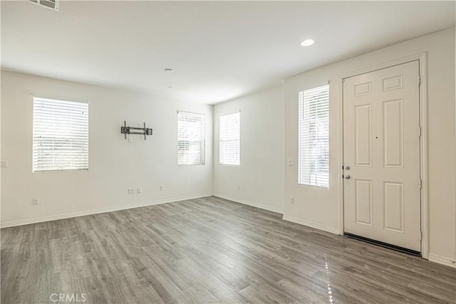 22059 Barrington Way, Saugus, CA 91350 - foyer featuring wood finished floors and recessed lighting