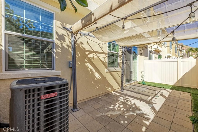 22059 Barrington Way, Saugus, CA 91350 - view of patio featuring central AC unit