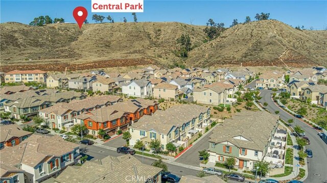 22059 Barrington Way, Saugus, CA 91350 - aerial perspective of suburban area with a mountain backdrop