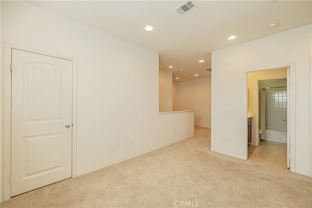 22059 Barrington Way, Saugus, CA 91350 - empty room with light colored carpet, recessed lighting, a smoke detector, and baseboards