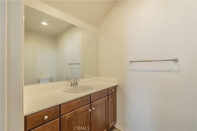22059 Barrington Way, Saugus, CA 91350 - bathroom featuring vanity and toilet