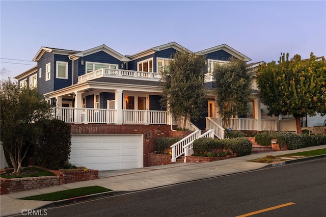 view of front of home featuring a garage