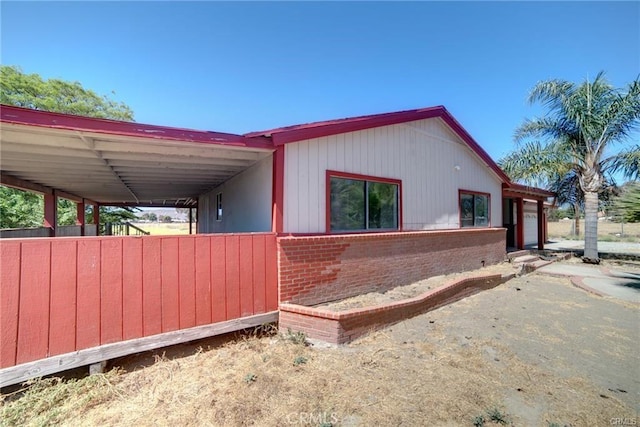 view of home's exterior