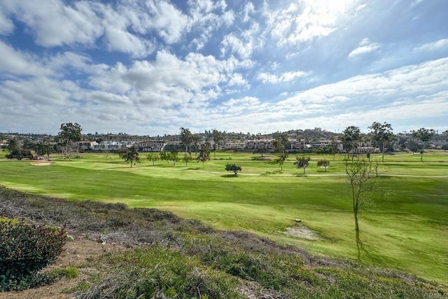 view of community featuring a yard