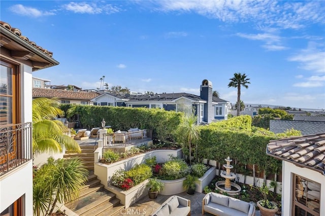 212 John St, Manhattan Beach, CA 90266 - balcony with an outdoor living space and a patio area