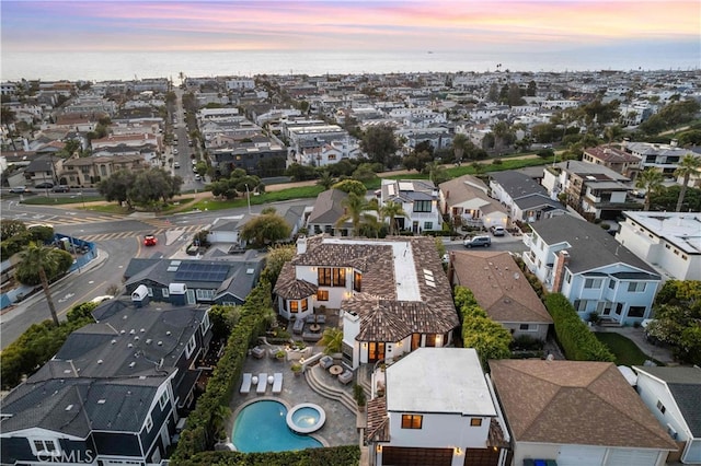 212 John St, Manhattan Beach, CA 90266 - aerial view at dusk with a residential view and a water view