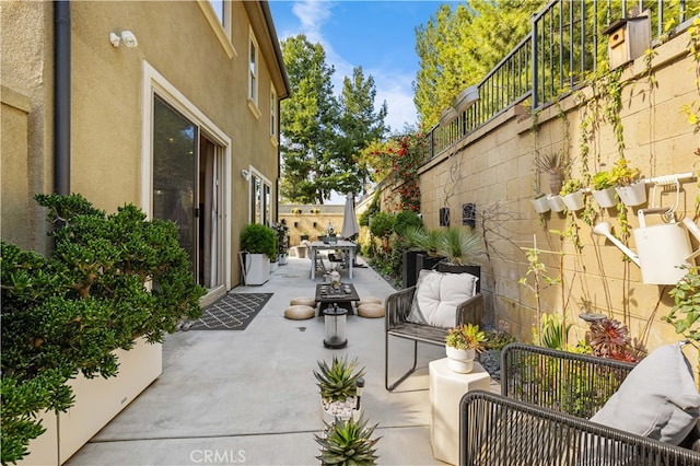 view of patio / terrace featuring outdoor dining space