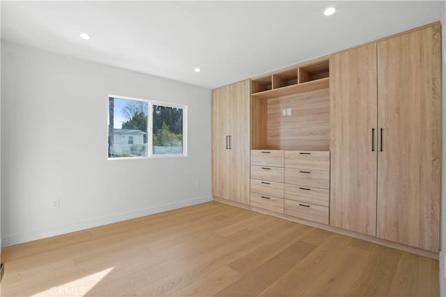 interior space with light wood-type flooring