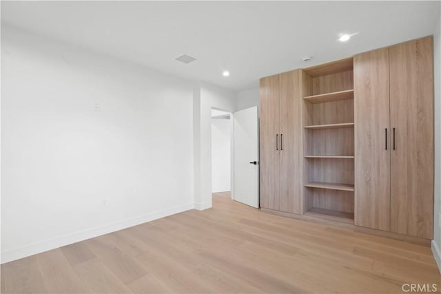 interior space featuring light hardwood / wood-style floors