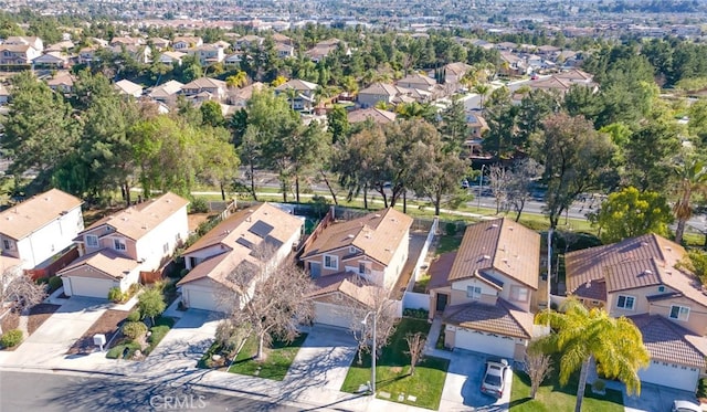 drone / aerial view featuring a residential view