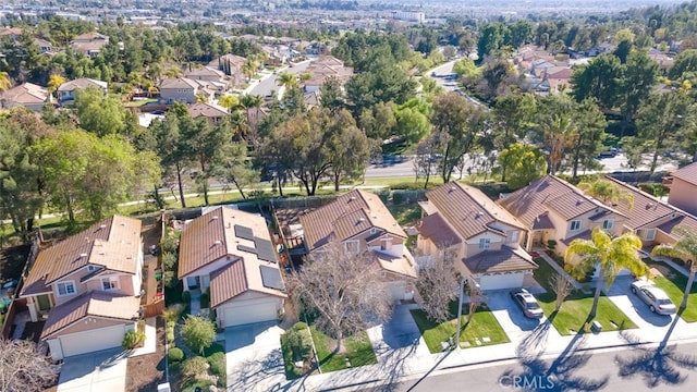 bird's eye view featuring a residential view