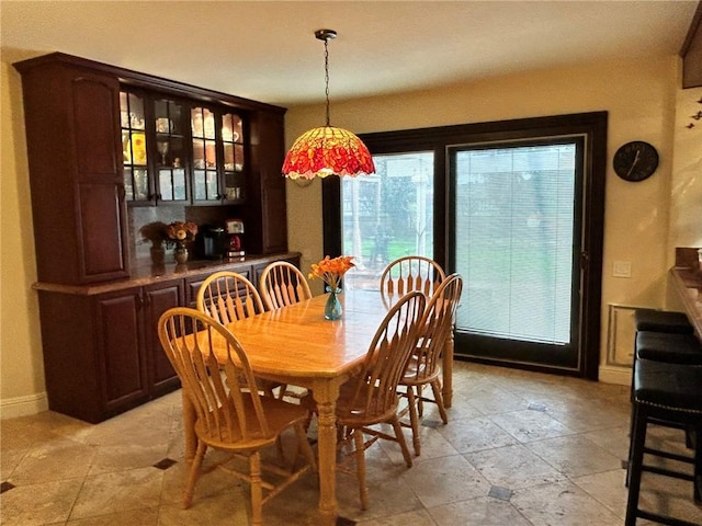 view of dining area