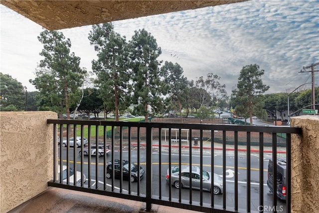 view of balcony