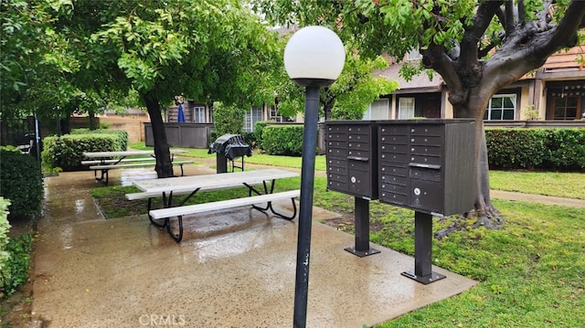 view of property's community with mail boxes